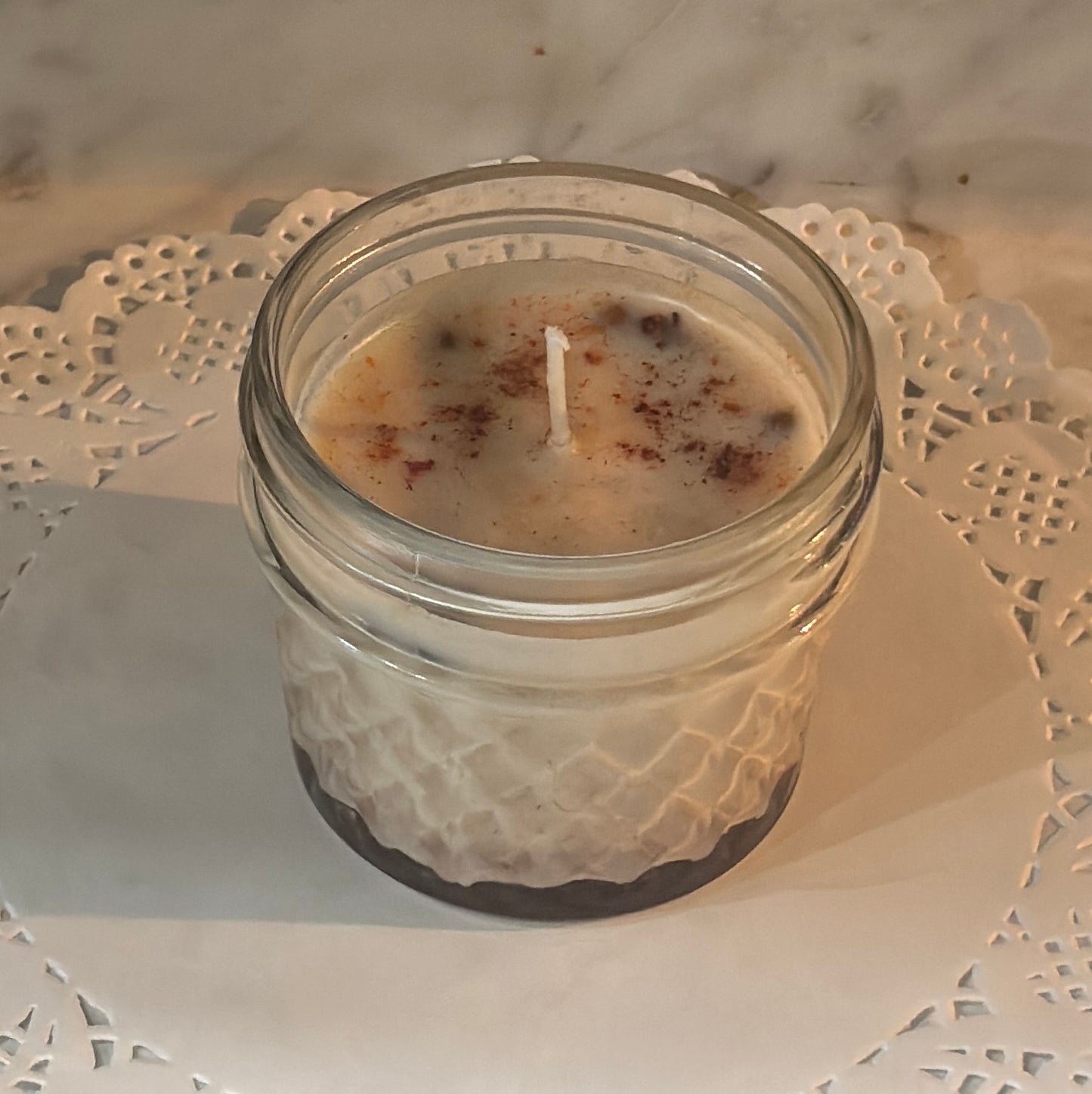 Spiced Apple Pie 100% Soy Wax Candle with Cinnamon Nutmeg and Cloves