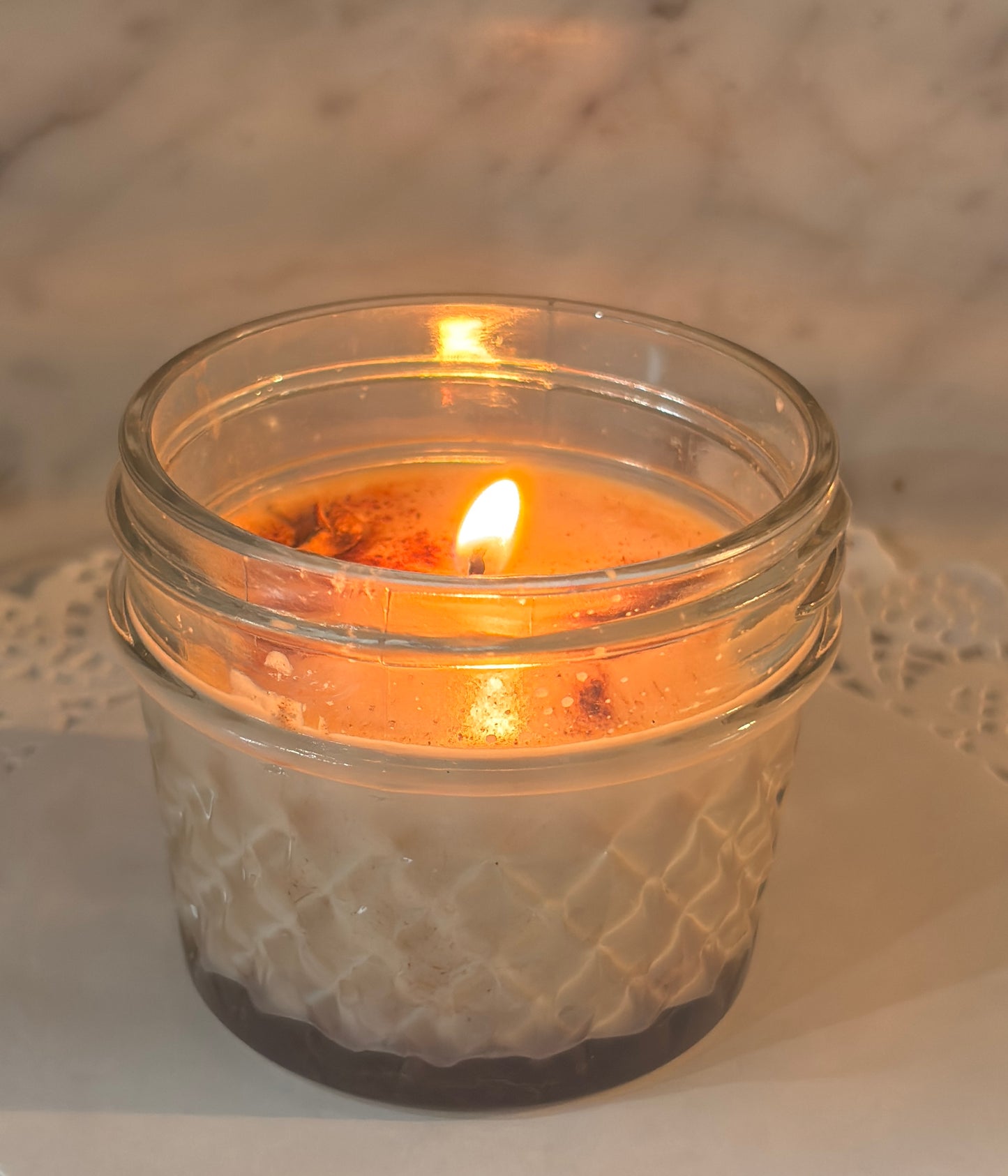 Spiced Apple Pie 100% Soy Wax Candle with Cinnamon Nutmeg and Cloves