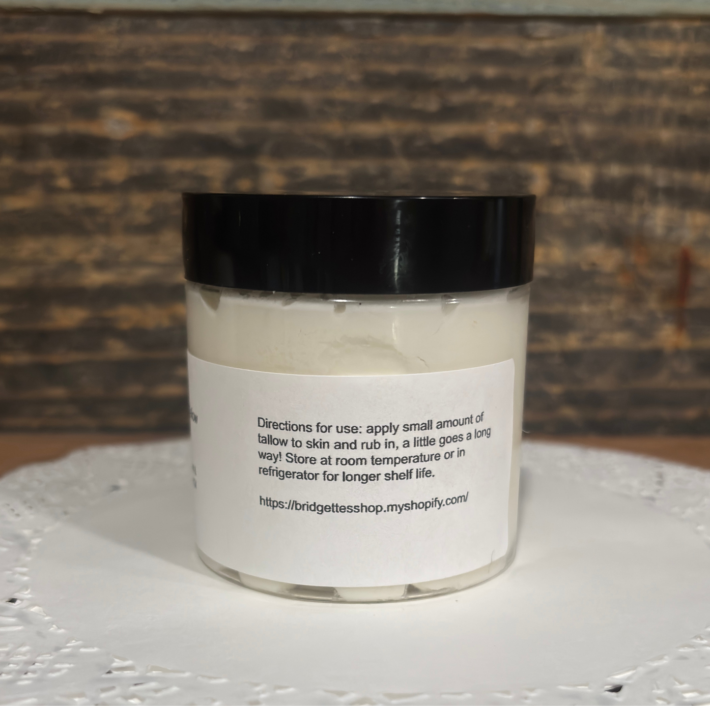 Whipped Grass Fed Tallow Balm: "Unscented"