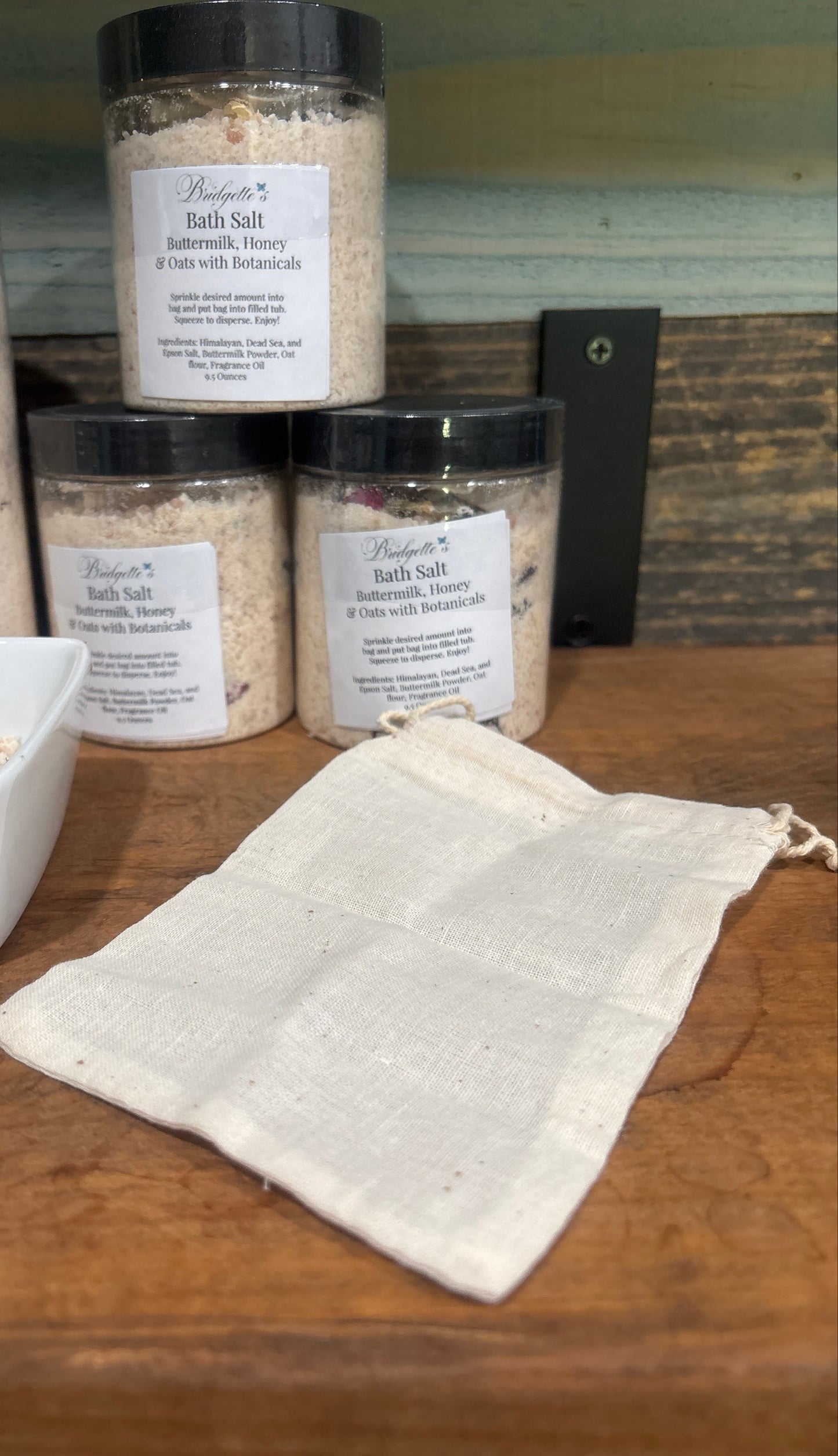Bath Salts: Buttermilk, Honey & Oats with Botanicals