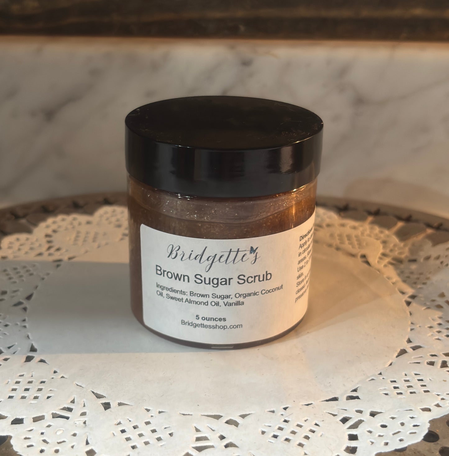 Moisturizing Brown Sugar Body Scrub- 5 ounces with a touch of Vanilla