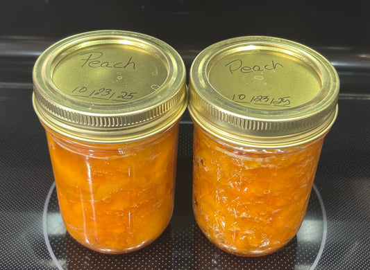 Peach Jam Homemade and Chunky