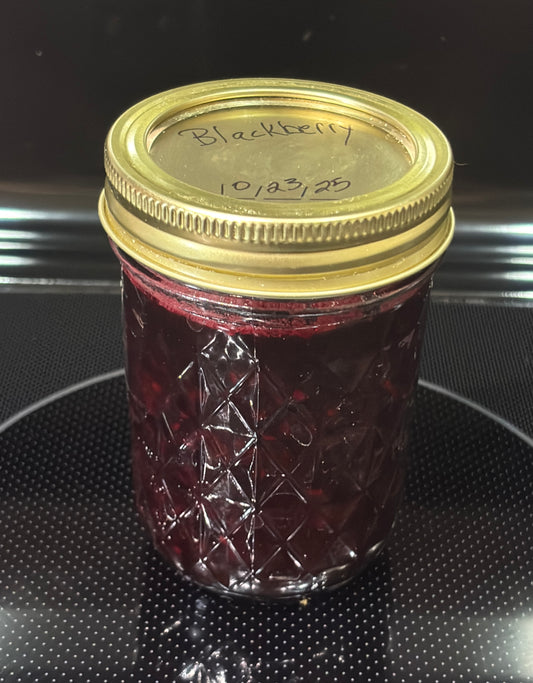 Blackberry Jam Homemade and Chunky