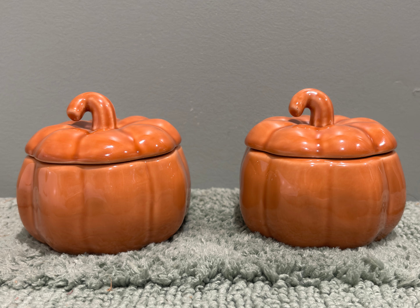 Pumpkin Apple Butter Scented Soy Wax Candle in Orange Pumpkin Container 7 oz.