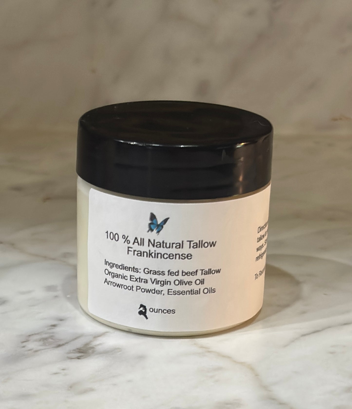 Frankincense Scented *Anti-Aging*  Whipped Grass Fed Tallow Balm Moisturizer Cream