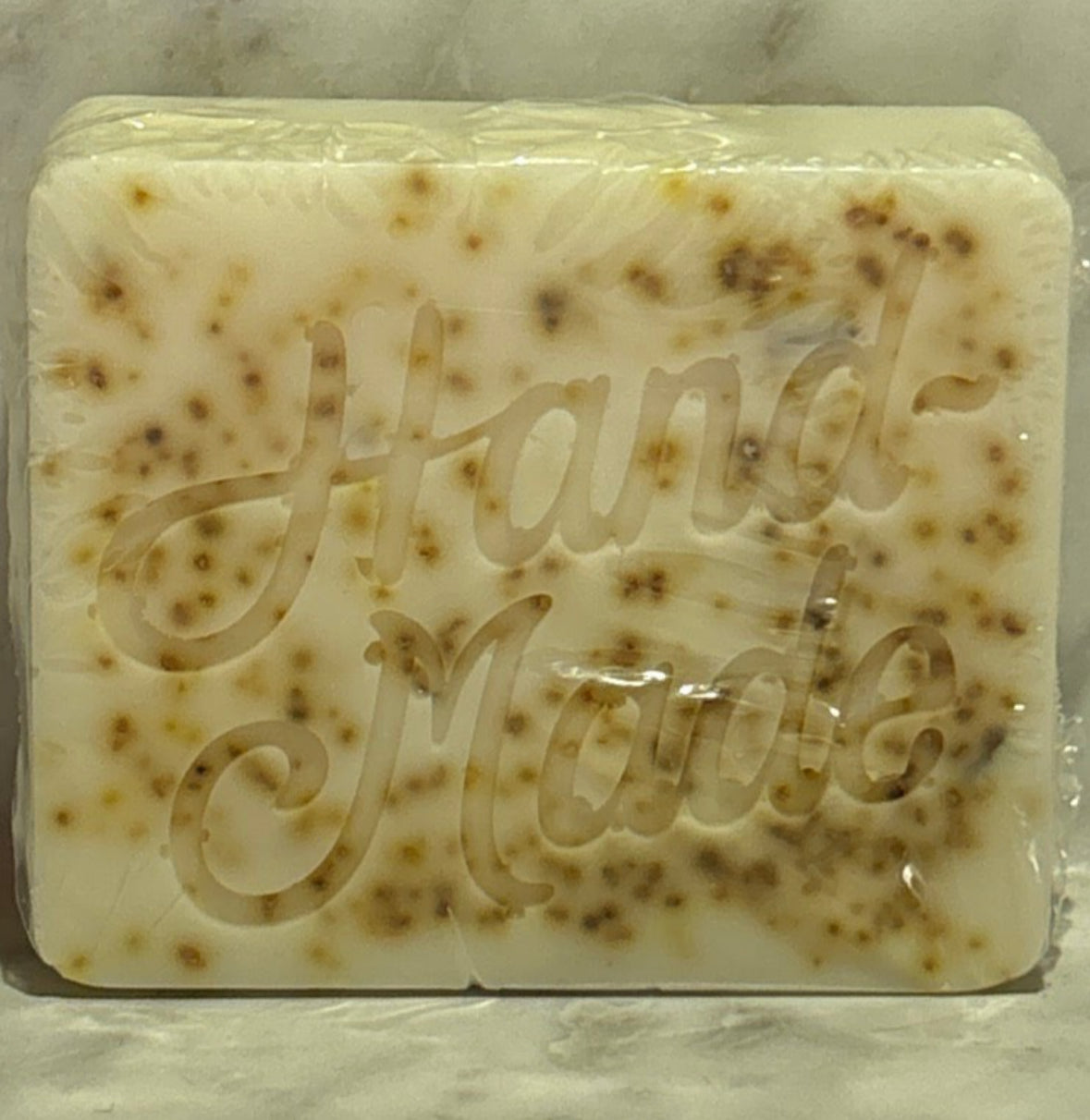 Vanilla Scented Triple Butter Shea Cocoa & Mango Moisturizing Soap-with Gentle Exfoliating Orange Peel