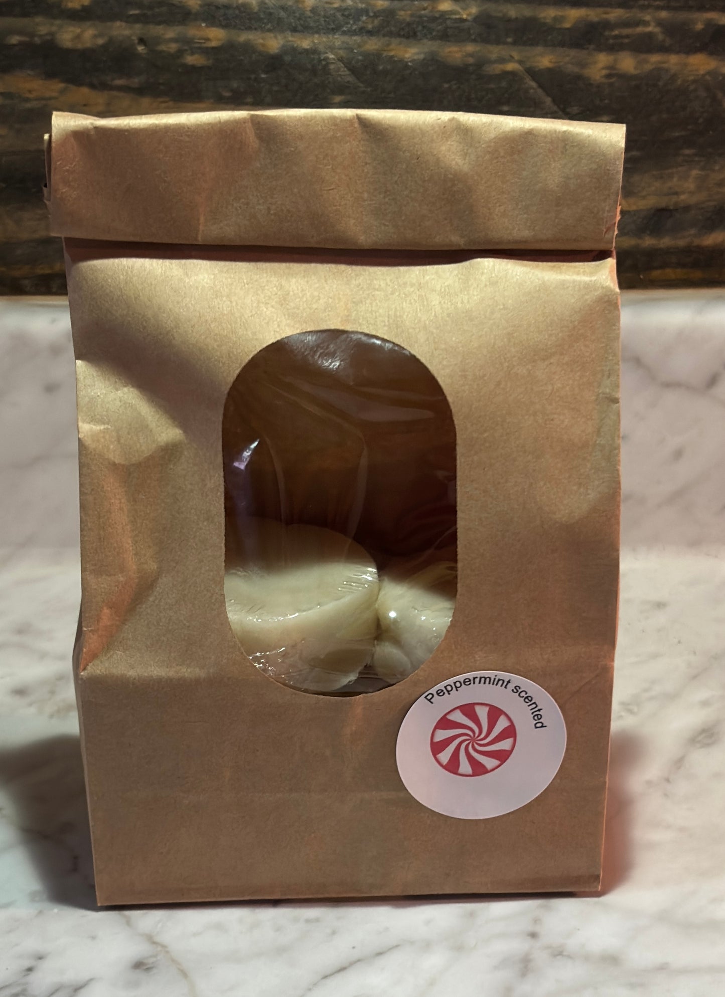Sugar Scrub Bars 6 Pack Peppermint Scented with Shea Butter and Crushed Peppermint Candy
