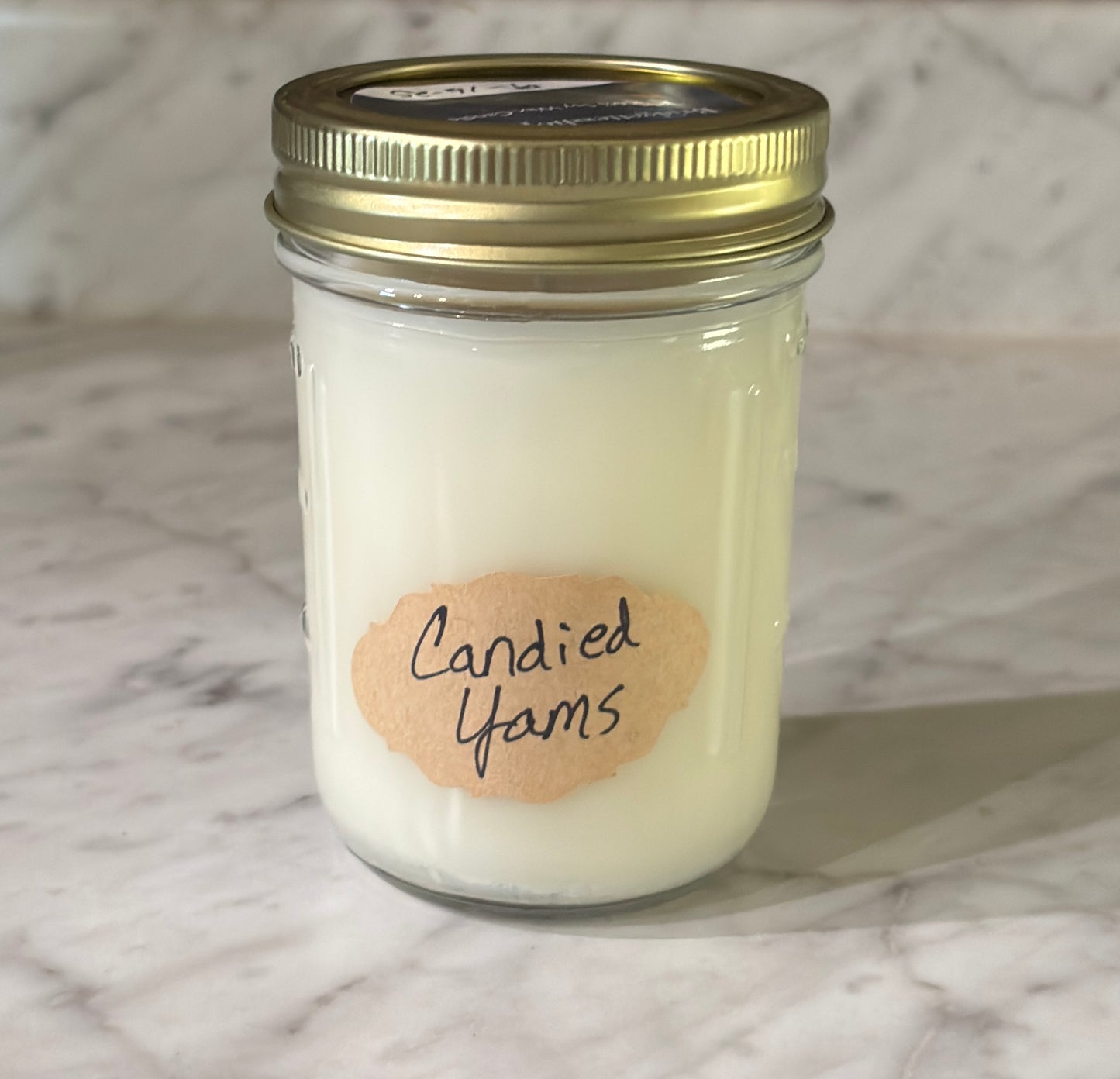 Candied Yams (Holiday Scented) 100% Soy Wax Candle Glass Jar