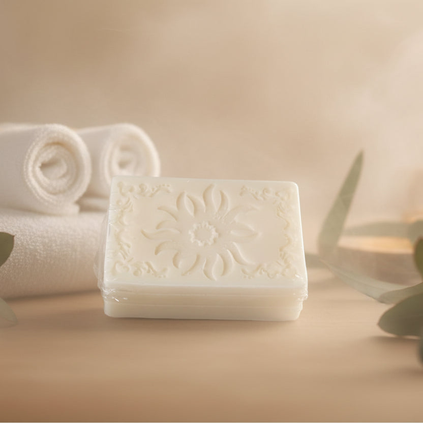 Large unscented triple butter bar soap