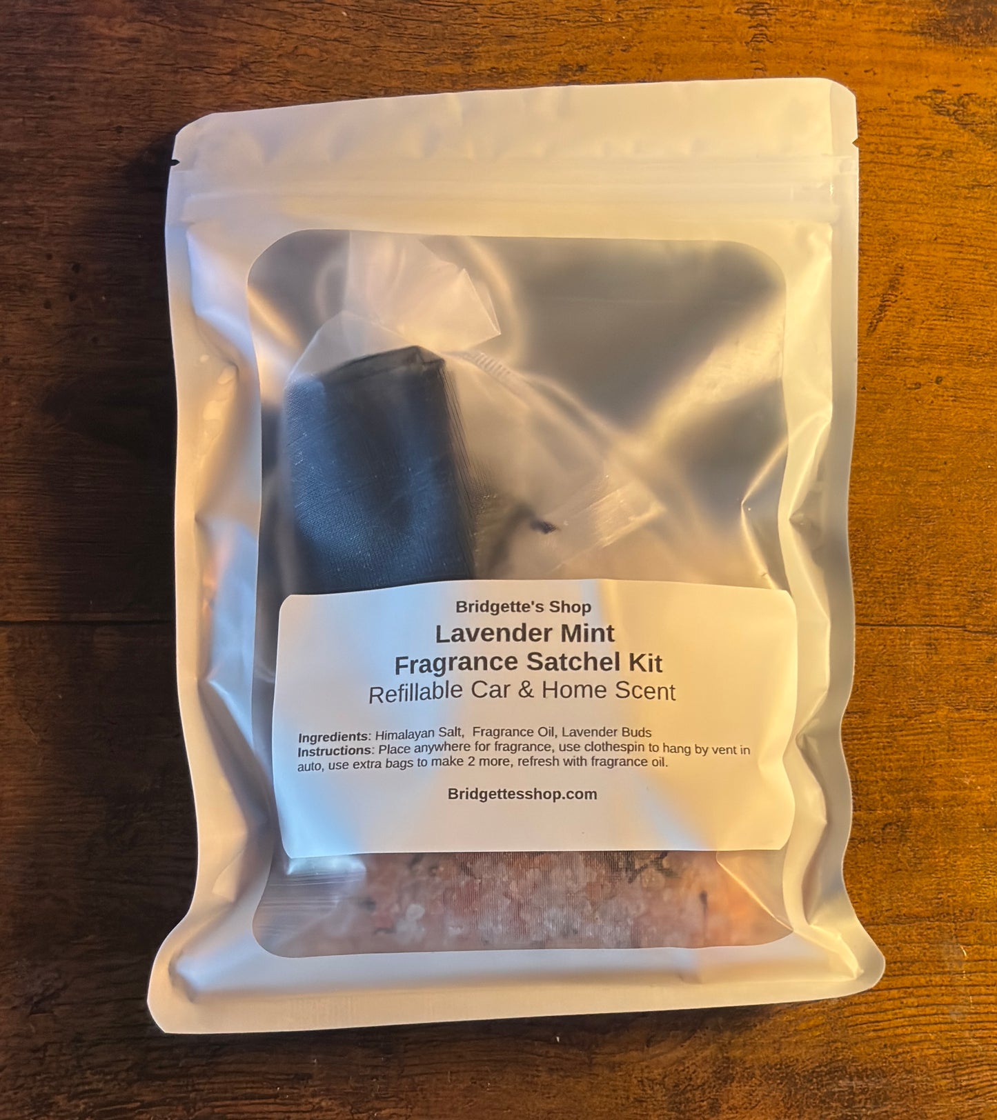 Lavender mint scent satchel kit