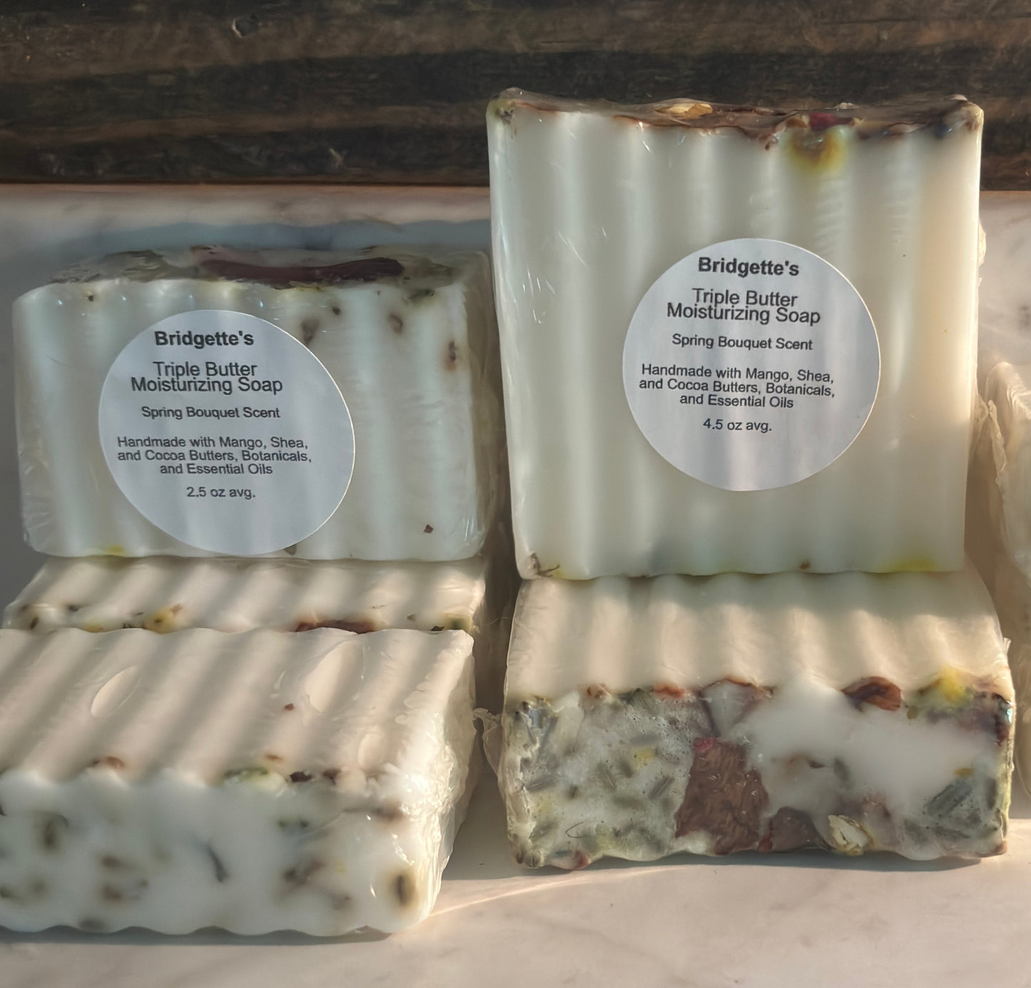 Triple Butter Shea Cocoa & Mango Moisturizing Soap-Floral Scent with Botanicals
