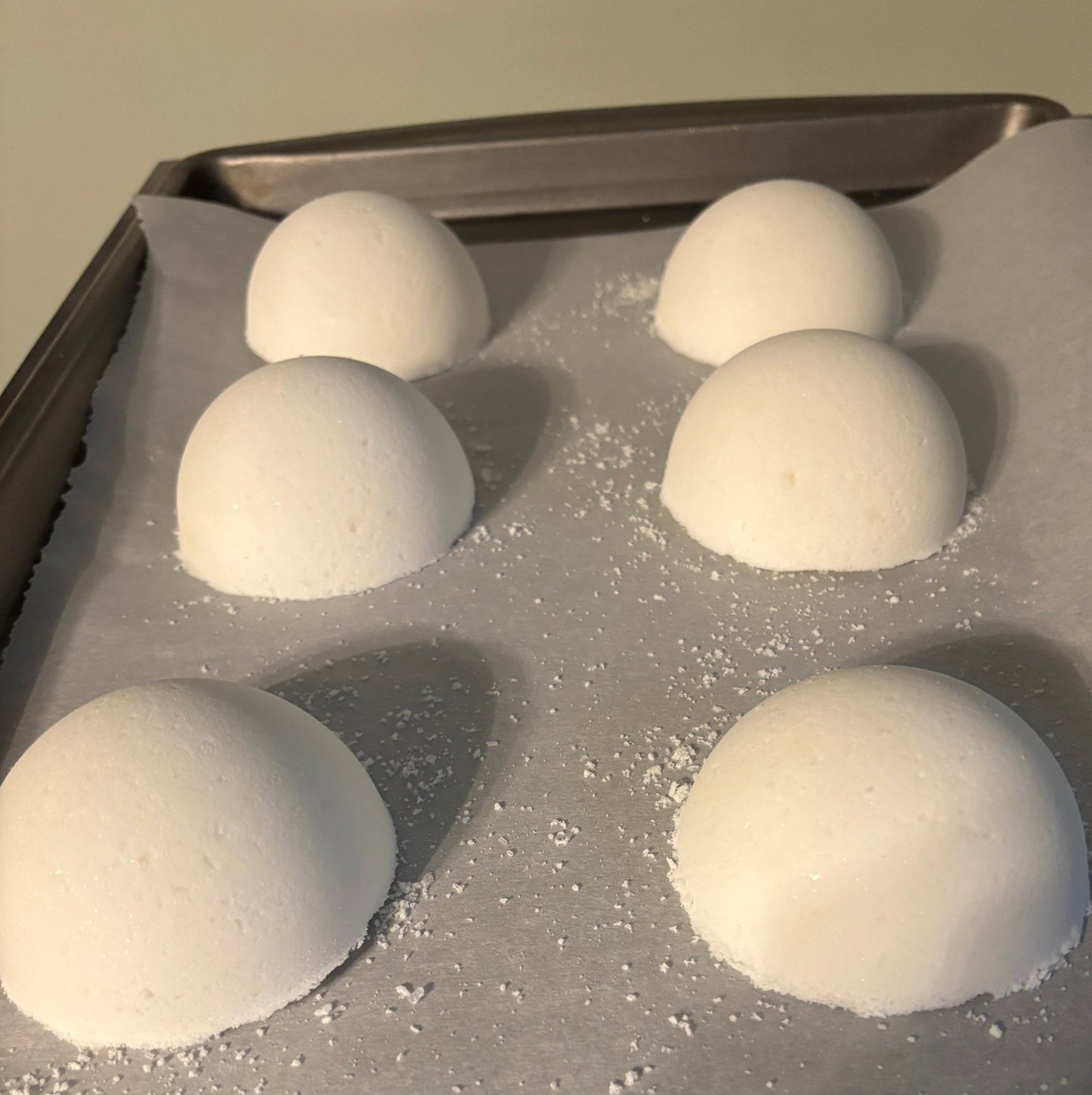 handmade lavender bath bombs