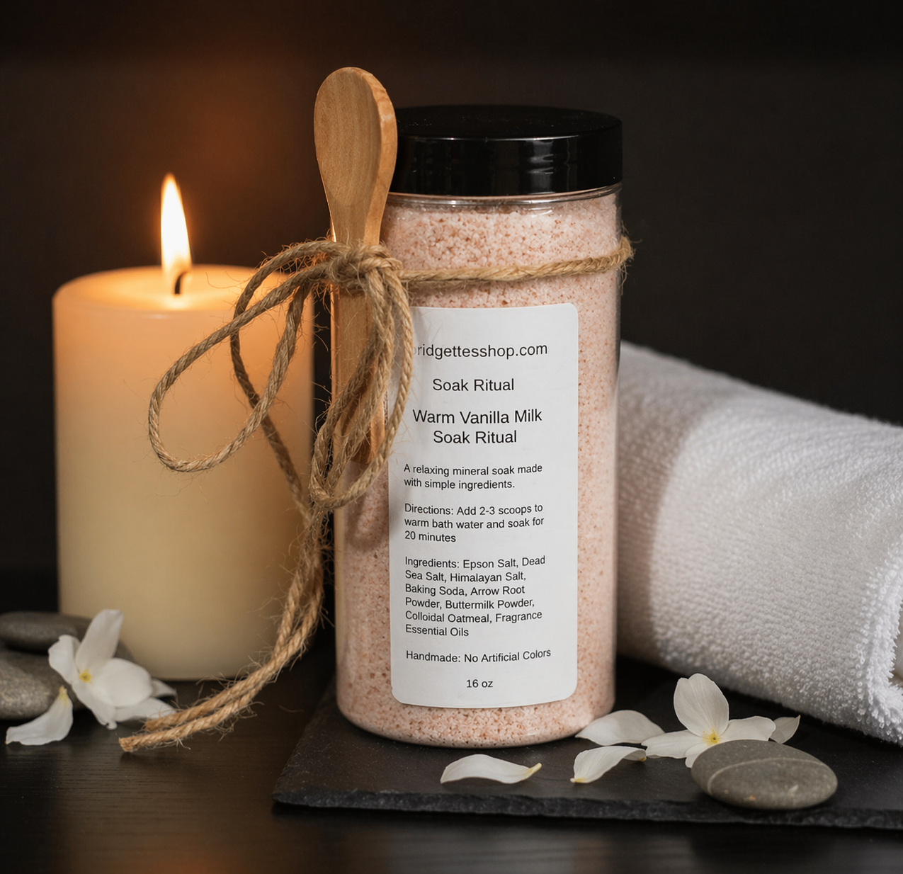 Warm Vanilla Milk Bath Soak | Mineral Milk Bath Salts | Relaxing Soak