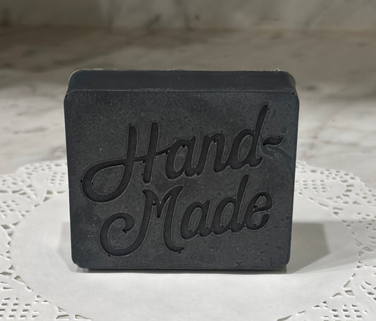 1 Bar Clay & Charcoal Goat Milk Bar Soap Scented with Teakwood and Mahogany