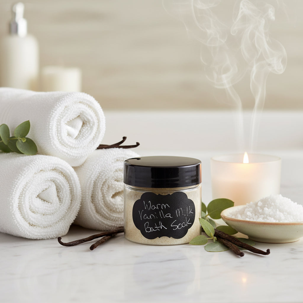 Warm Vanilla Milk Bath Soak | Mineral Milk Bath Salts | Relaxing Soak