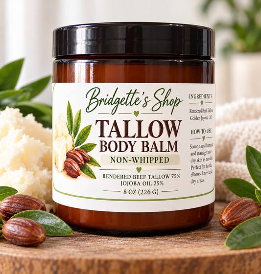 8 oz tallow body balm nonwhipped