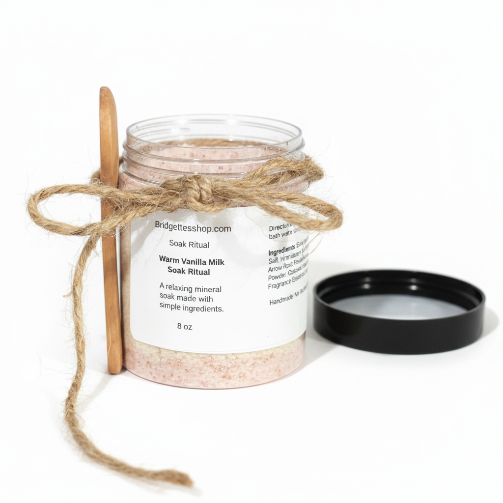 Warm Vanilla Milk Bath Soak | Mineral Milk Bath Salts | Relaxing Soak