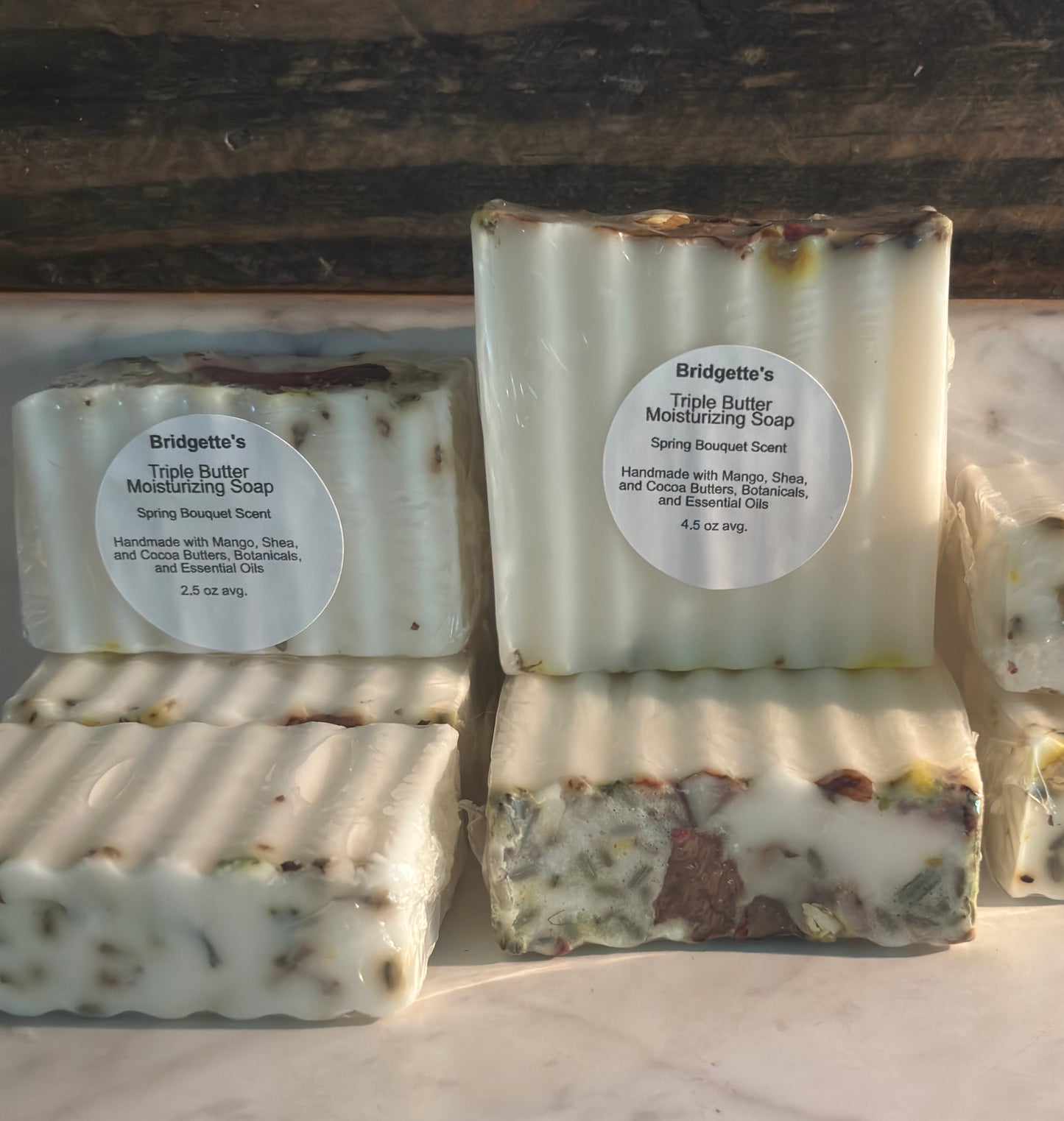 Triple Butter Shea Cocoa & Mango Moisturizing Soap-Floral Scent with Botanicals