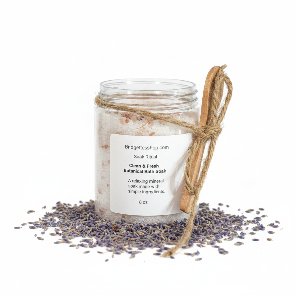Lavender Eucalyptus Bath Salt Soak Relaxing Mineral  Soak Spa Bath