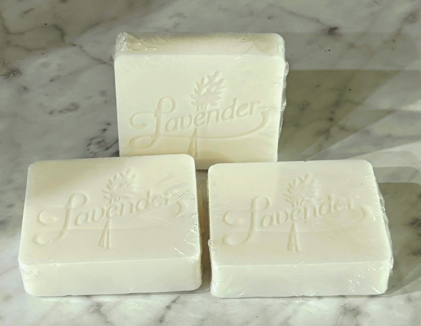 Lavender Scented Triple Butter Moisturizing Soap 3 Pack Medium Sized Bars 10 ounces
