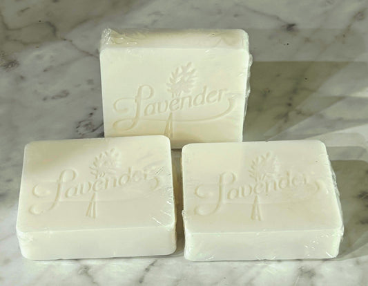 Lavender Scented Triple Butter Moisturizing Soap 3 Pack Medium Sized Bars 10 ounces