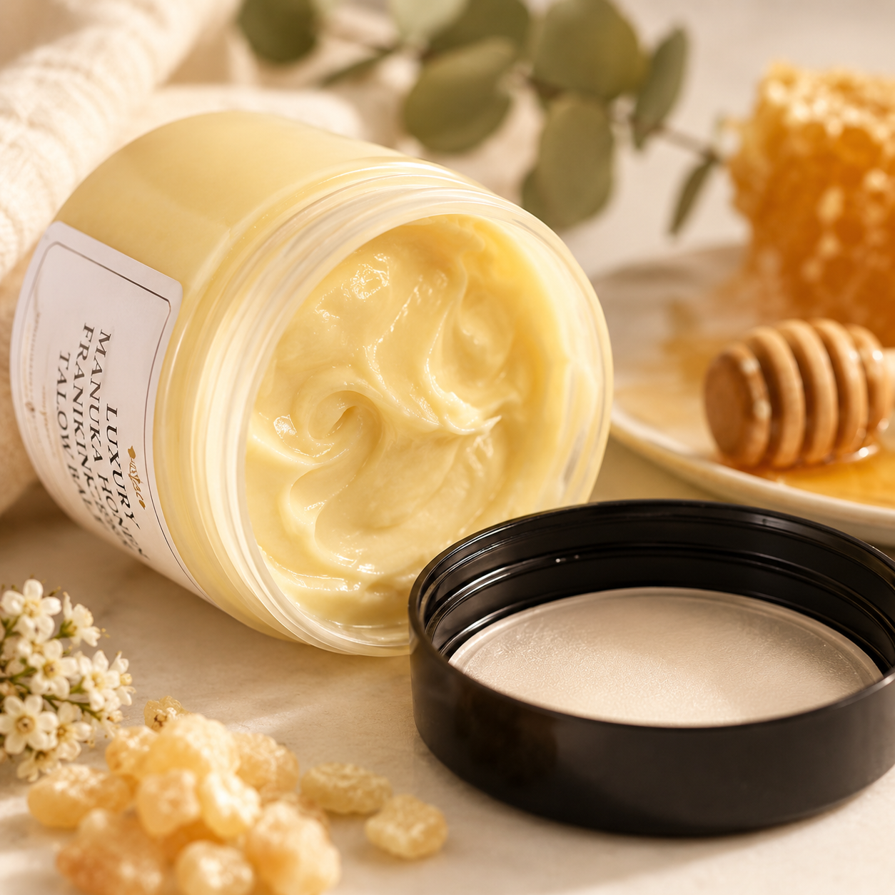 Luxury Manuka Honey Frankincense Tallow Balm Unwhipped