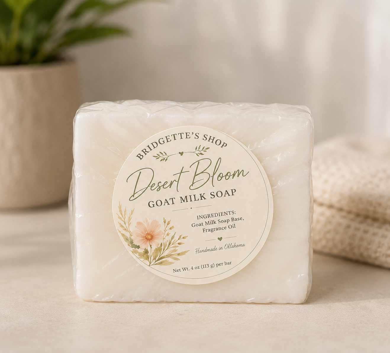 Desert Bloom Goat Milk Soap | Handmade Soap for Sensitive Skin