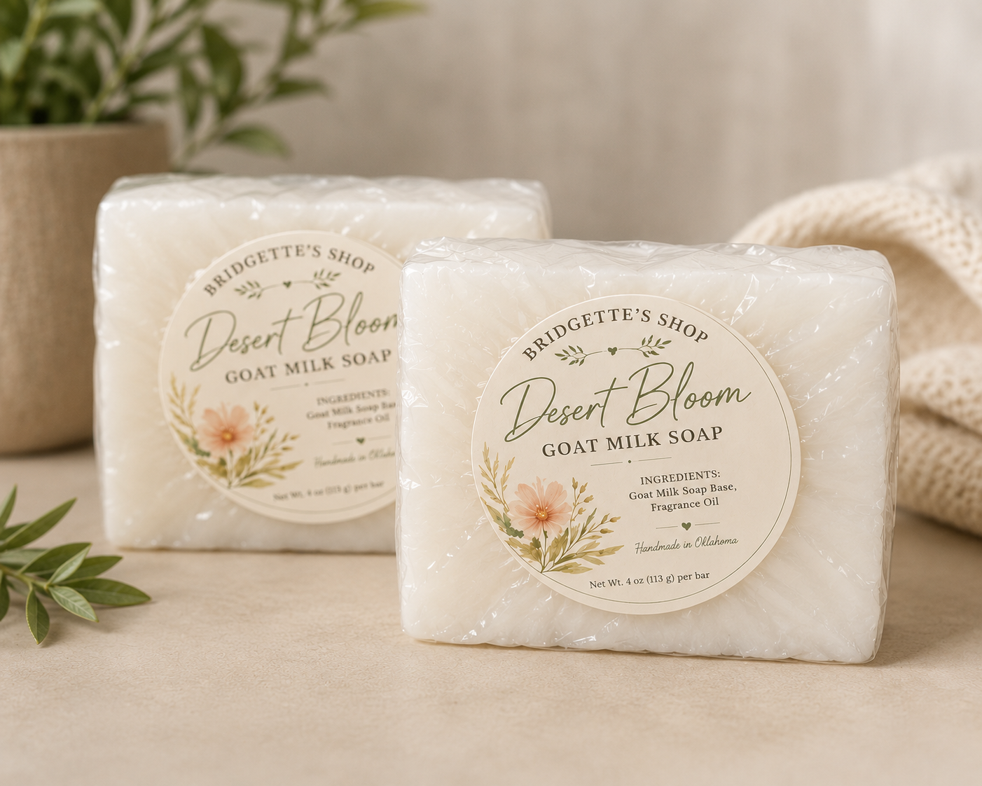 Desert Bloom Goat Milk Soap | Handmade Soap for Sensitive Skin
