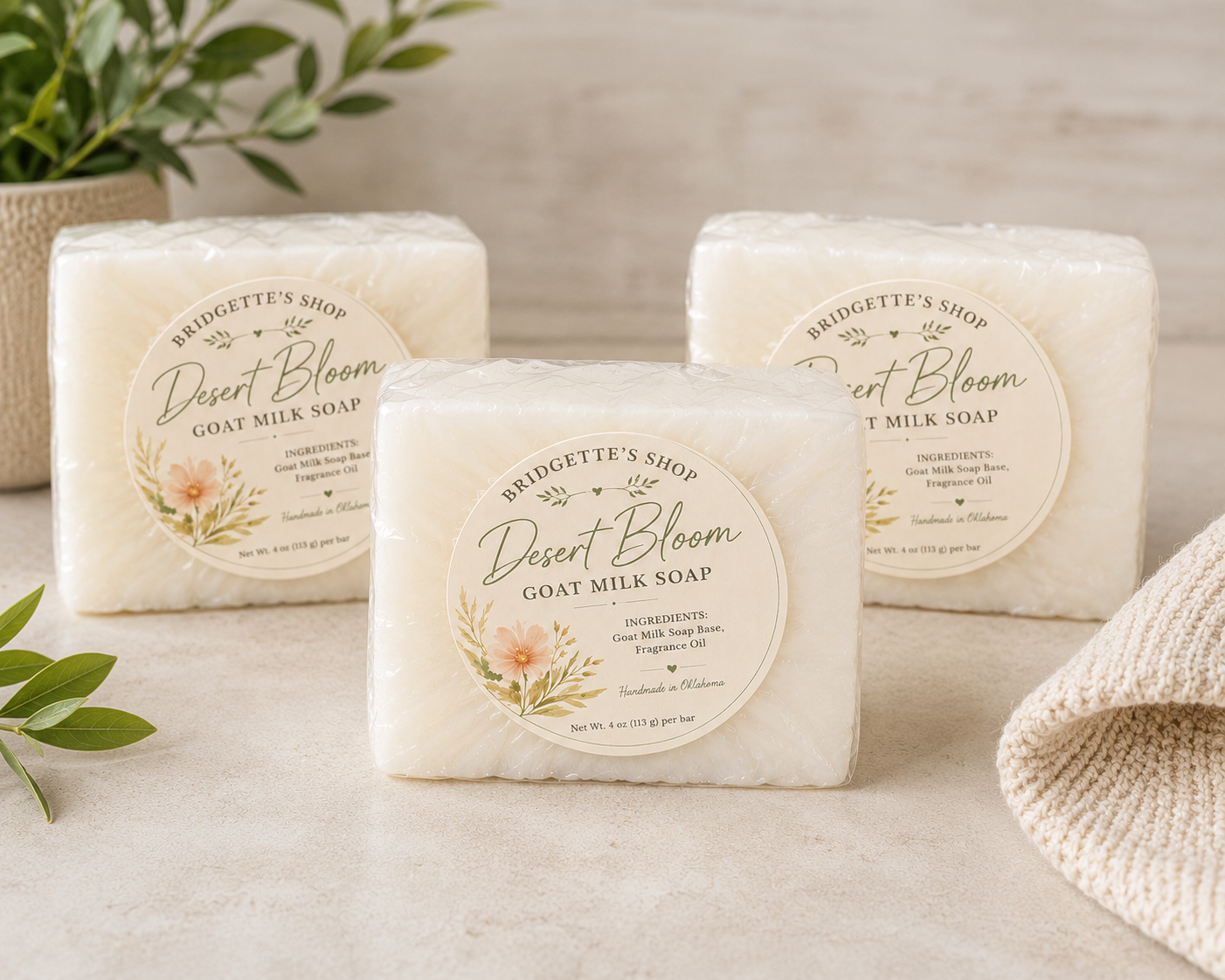 Desert Bloom Goat Milk Soap | Handmade Soap for Sensitive Skin
