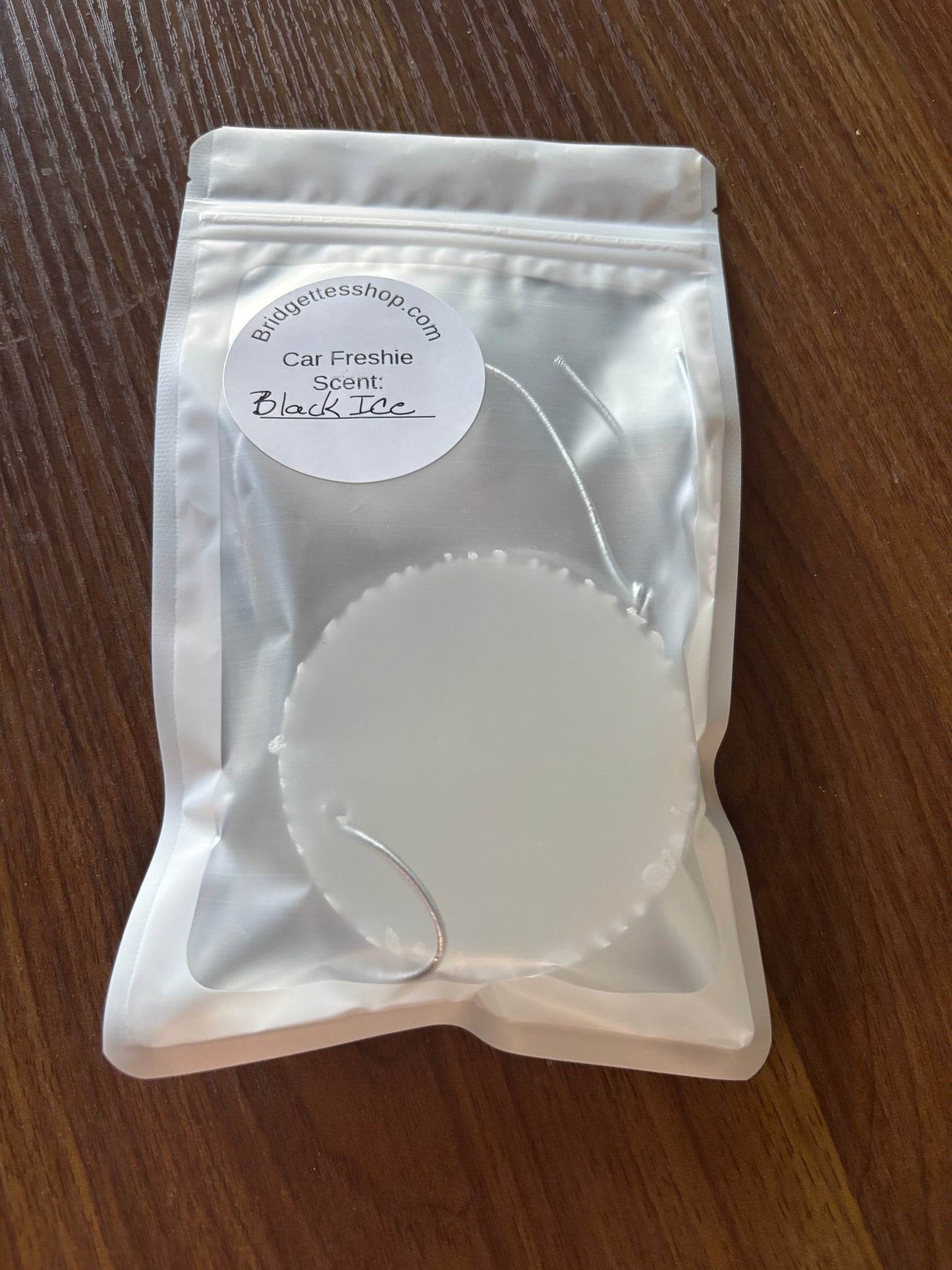 Black Ice Scented Car Freshie -Clean, Bold & Refreshing