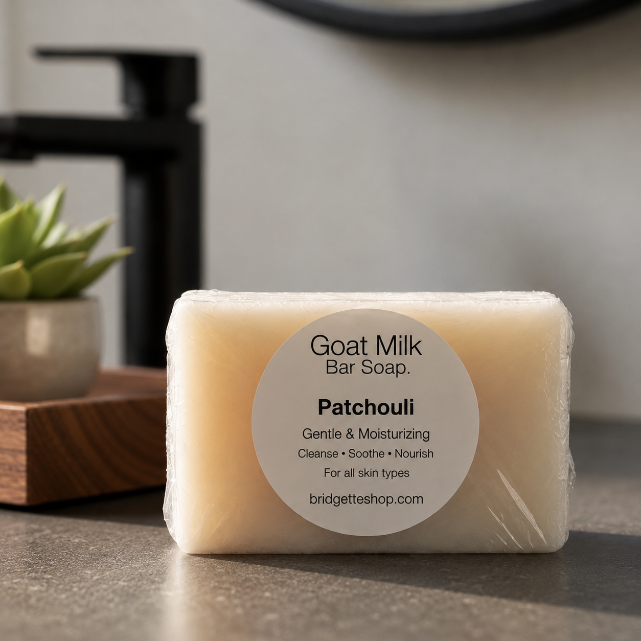 Patchouli Masculine Scented Goat Milk Bar Soap Large 5 oz