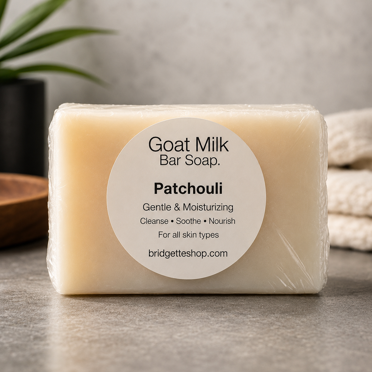 Patchouli Masculine Scented Goat Milk Bar Soap Large 5 oz