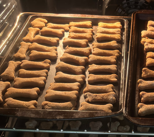 Peanut Butter Pumpkin Dog Treats