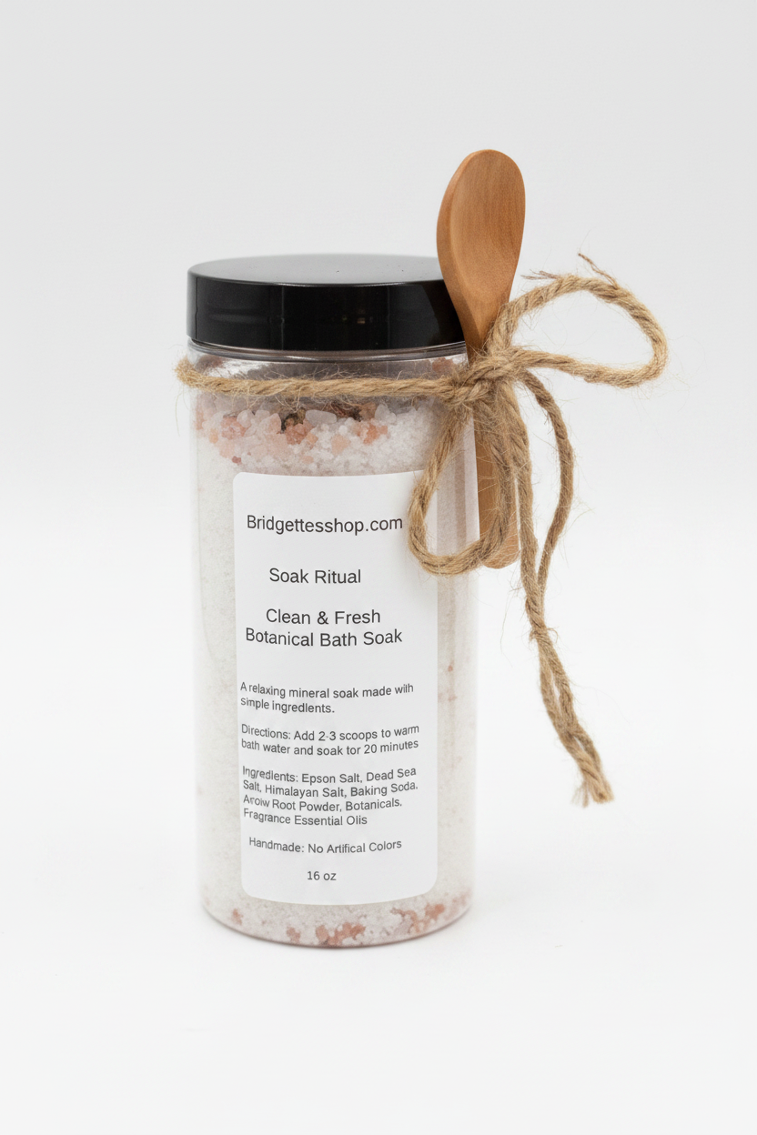 Lavender Eucalyptus Bath Salt Soak Relaxing Mineral  Soak Spa Bath