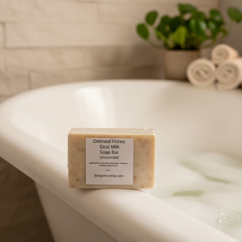 Oatmeal Honey Goat Milk Soap Bar