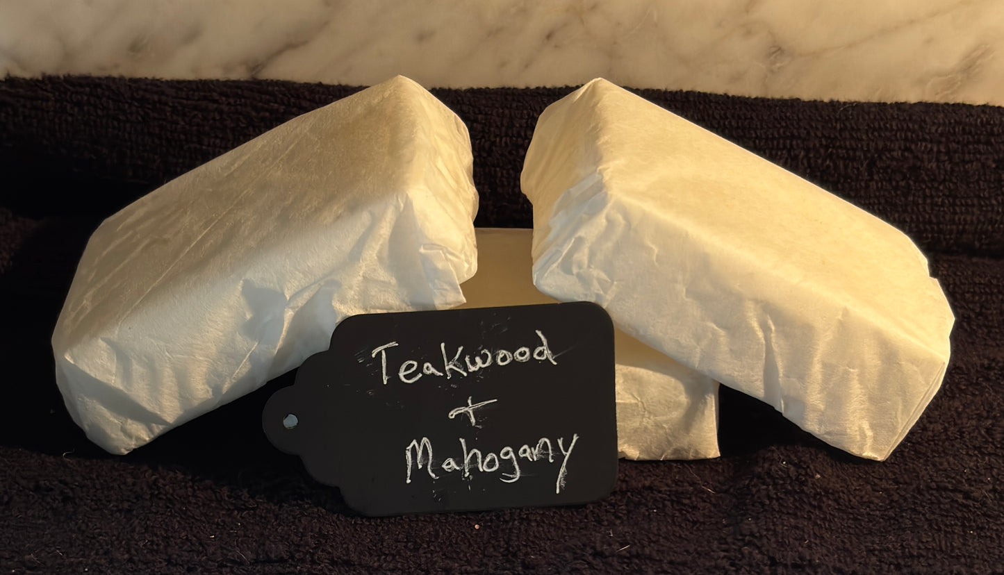 Teakwood and Mahogany soap set