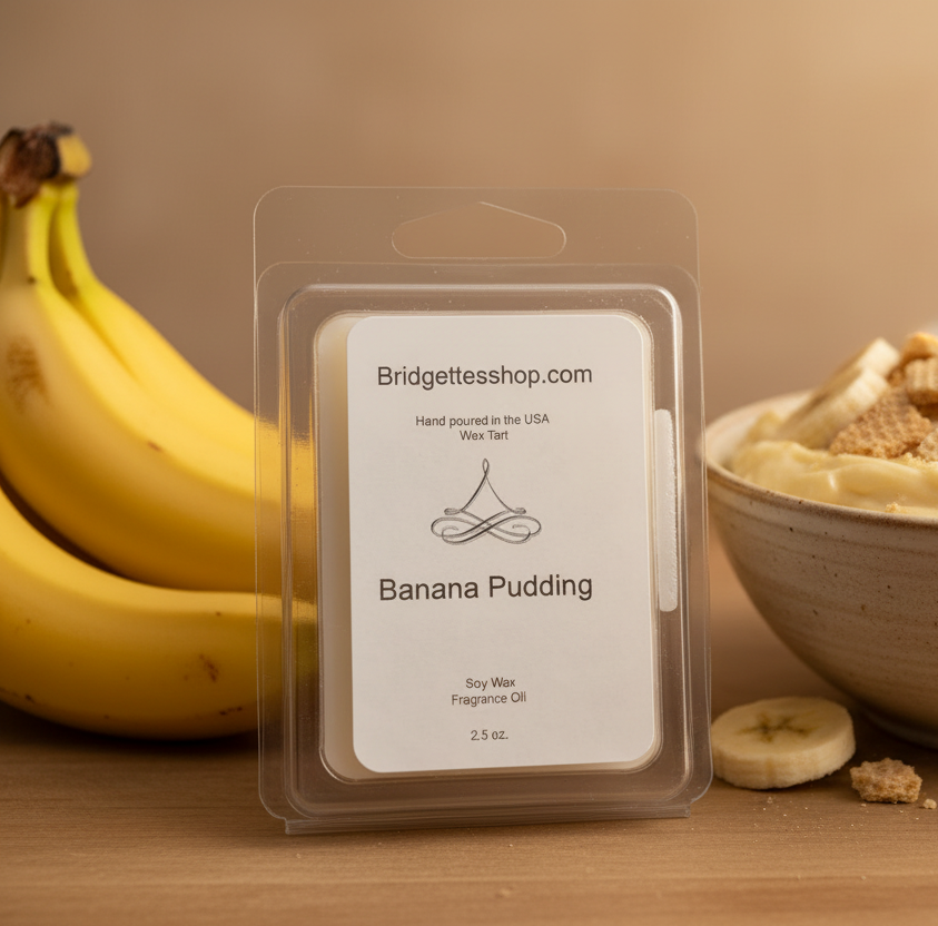 Banana Pudding Soy Wax Melt Tart