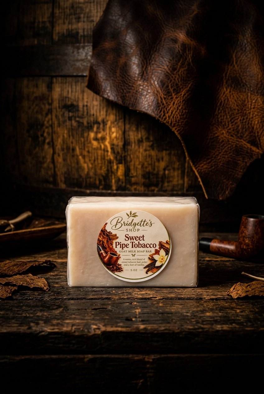 Sweet Pipe Tobacco Masculine Scented Goat Milk Bar Soap