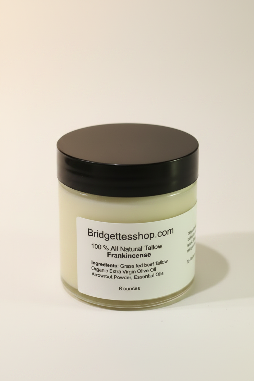 Frankincense Scented *Anti-Aging*  Whipped Grass Fed Tallow Balm Moisturizer Cream
