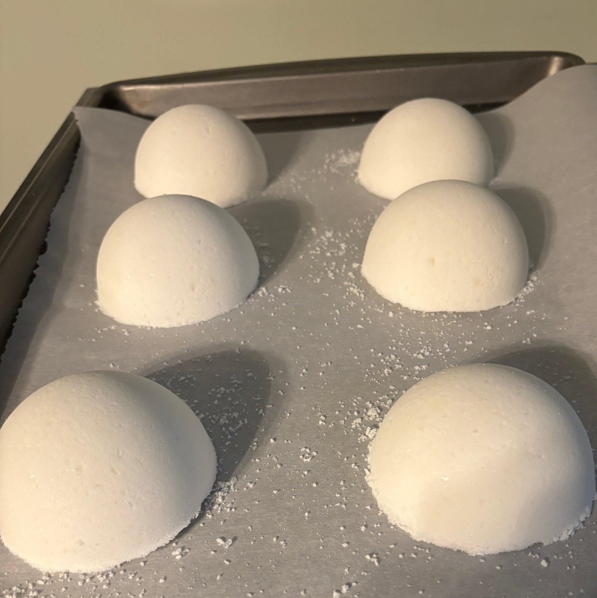 handmade lavender bath bombs