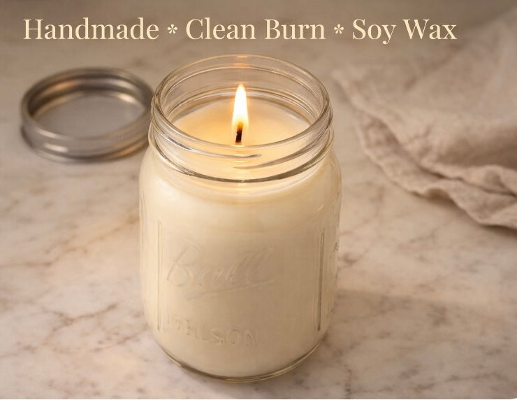 Teakwood Mahogany with Warm Vanilla Soy Wax Candle 16 ounce Long Burning
