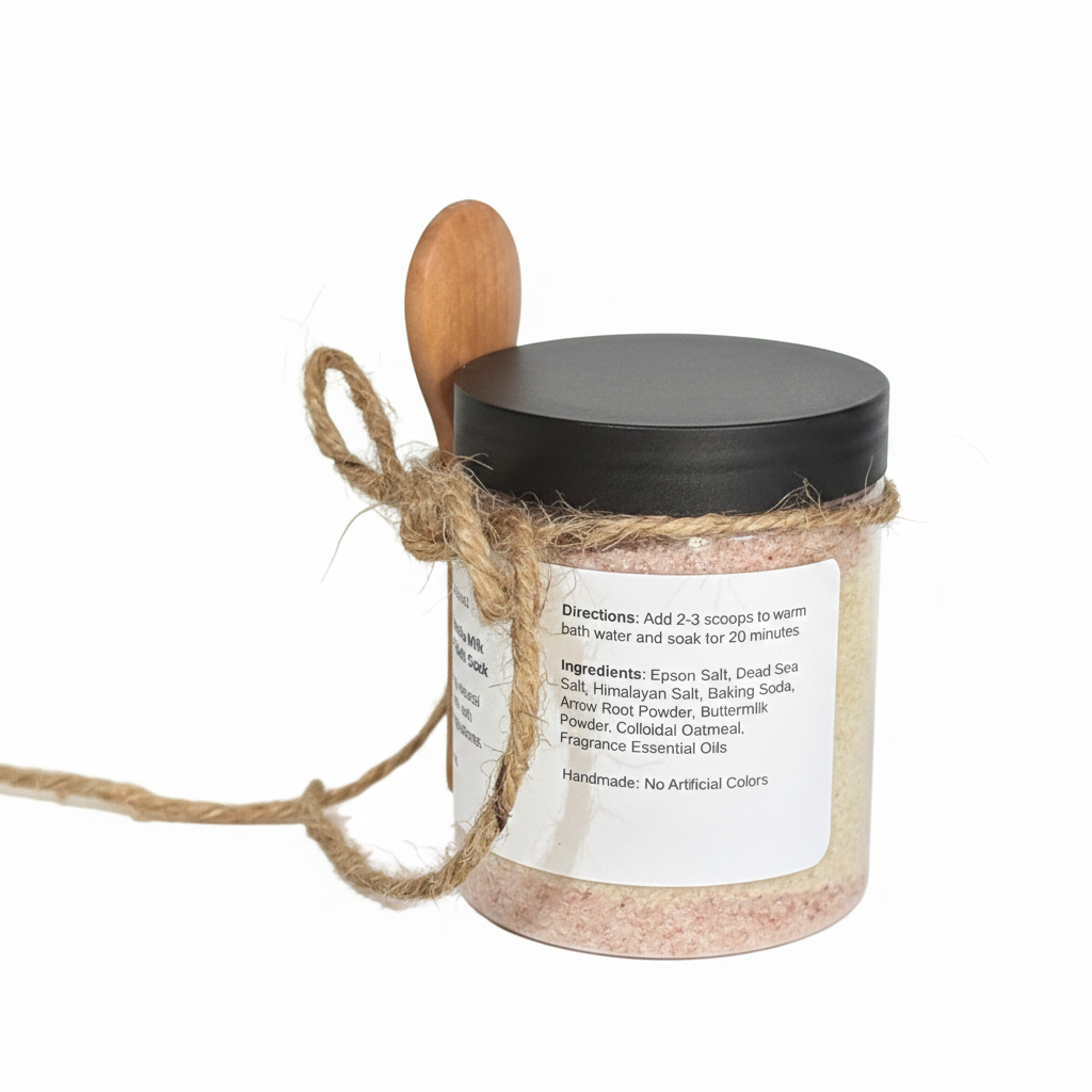 Lavender Eucalyptus Bath Salt Soak Relaxing Mineral  Soak Spa Bath