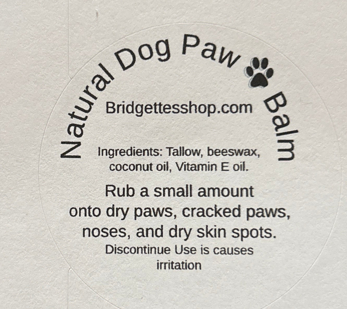 Natural Dog Paw Balm