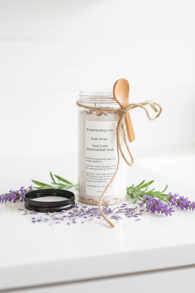 Lavender Bath Salt Soak |
Relaxing Mineral Soak for Stress Relief Spa Bath