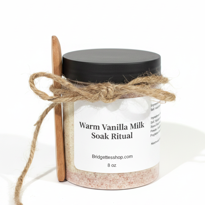 Warm Vanilla Milk Bath Soak | Mineral Milk Bath Salts | Relaxing Soak