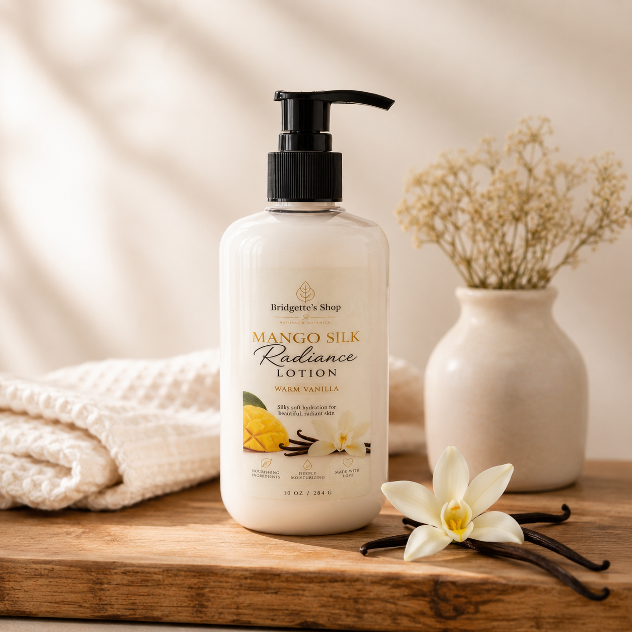 Warm Vanilla Mango Silk Radiance Lotion