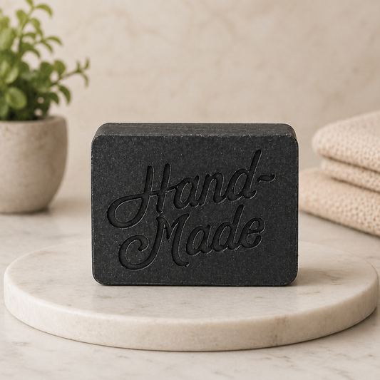 Clay & Charcoal Goat Milk Bar Soap Scented with Teakwood and Mahogany