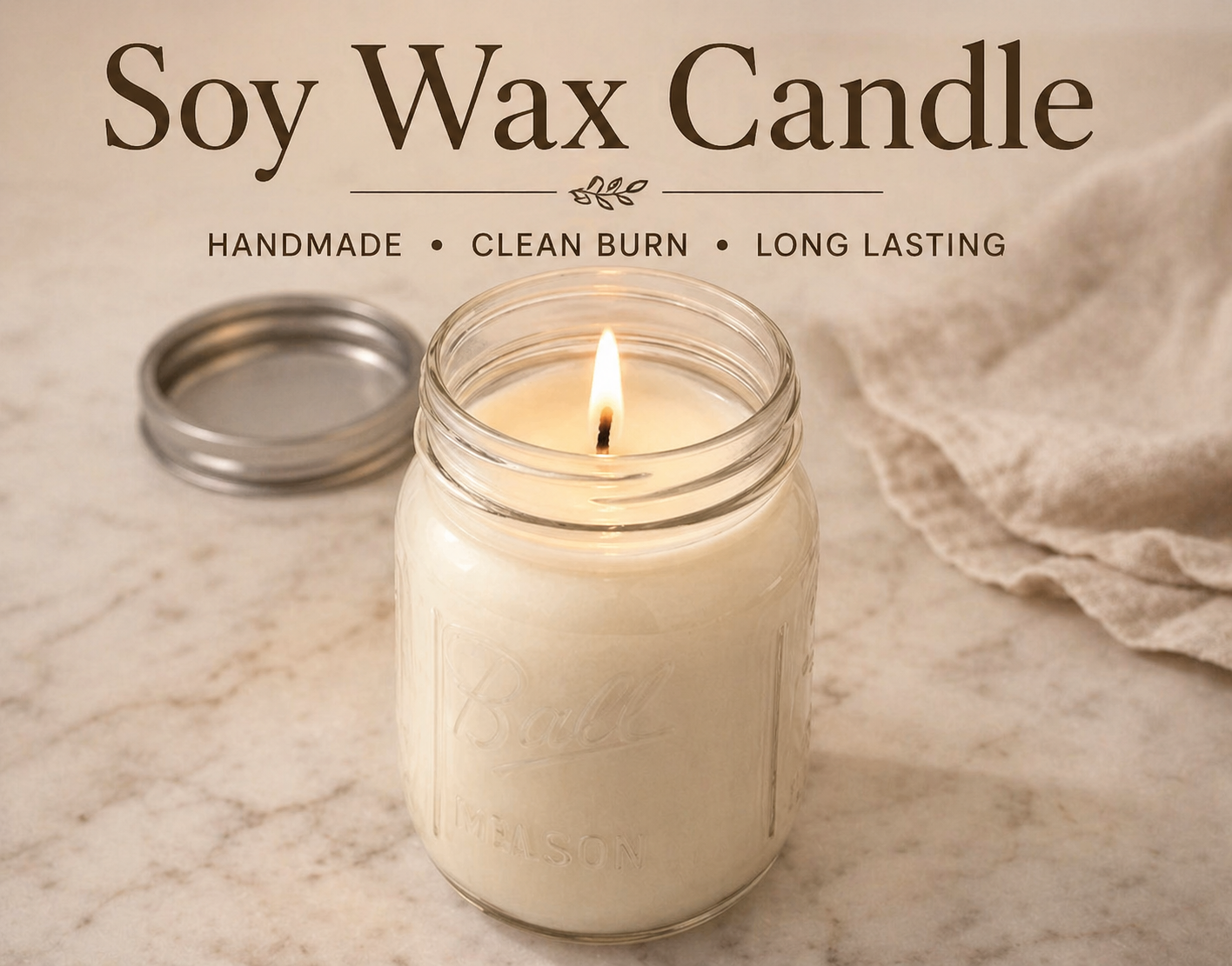 Lavender Vanilla Soy Wax Candles