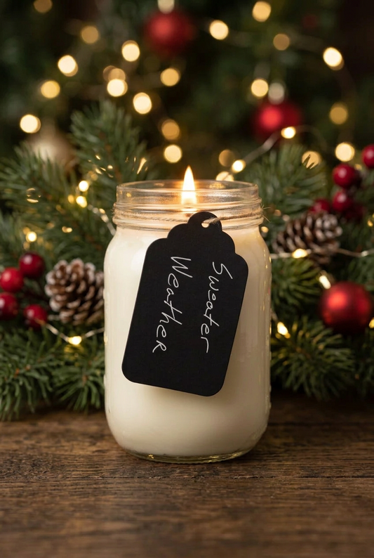 sweater weather 16 oz soy wax candle